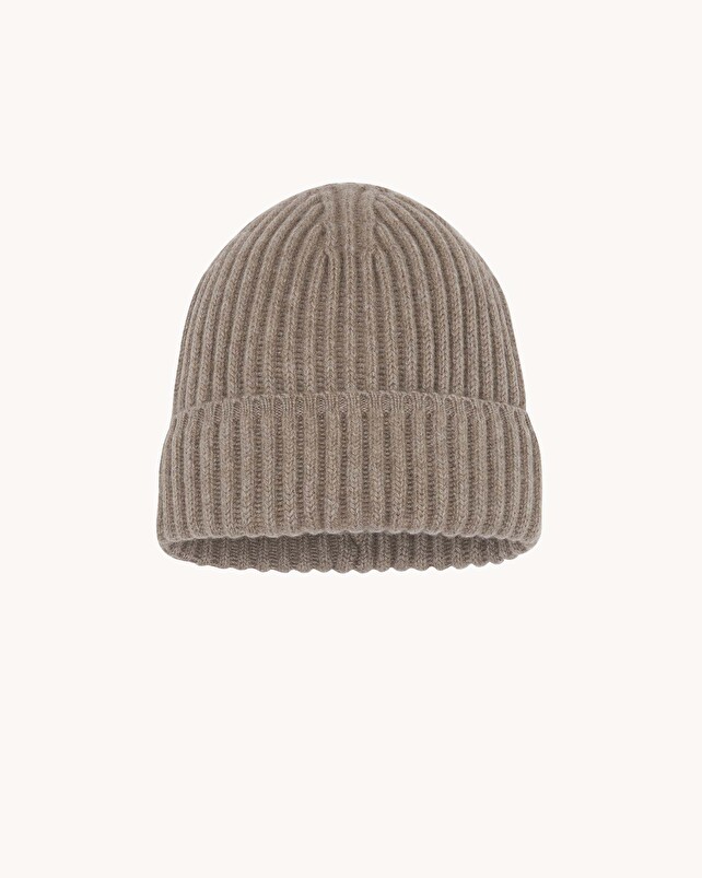 kujten Bonnet bruges Bonnet cachemire uni côtes anglaises