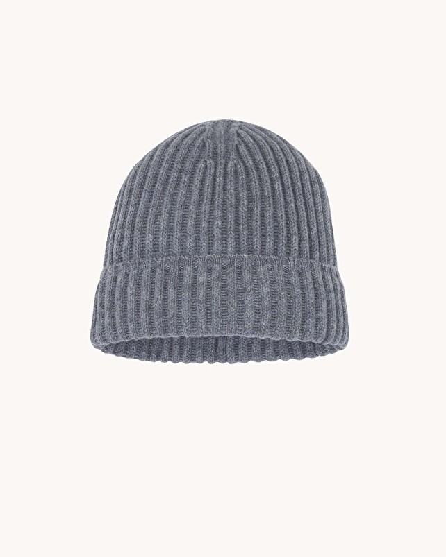 kujten Bonnet bruges Bonnet cachemire uni côtes anglaises