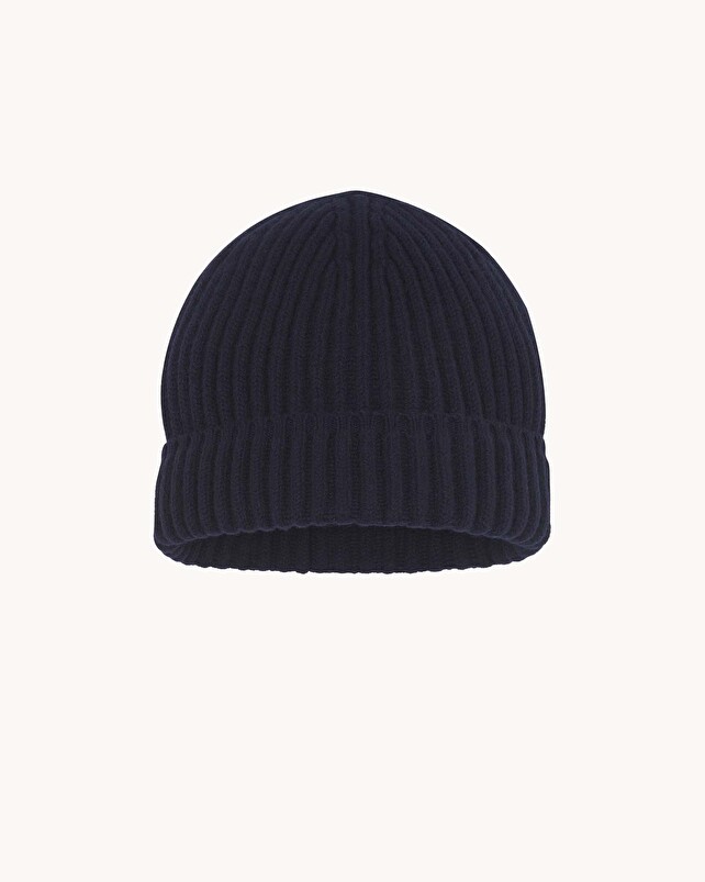 kujten Bonnet bruges Bonnet cachemire uni côtes anglaises