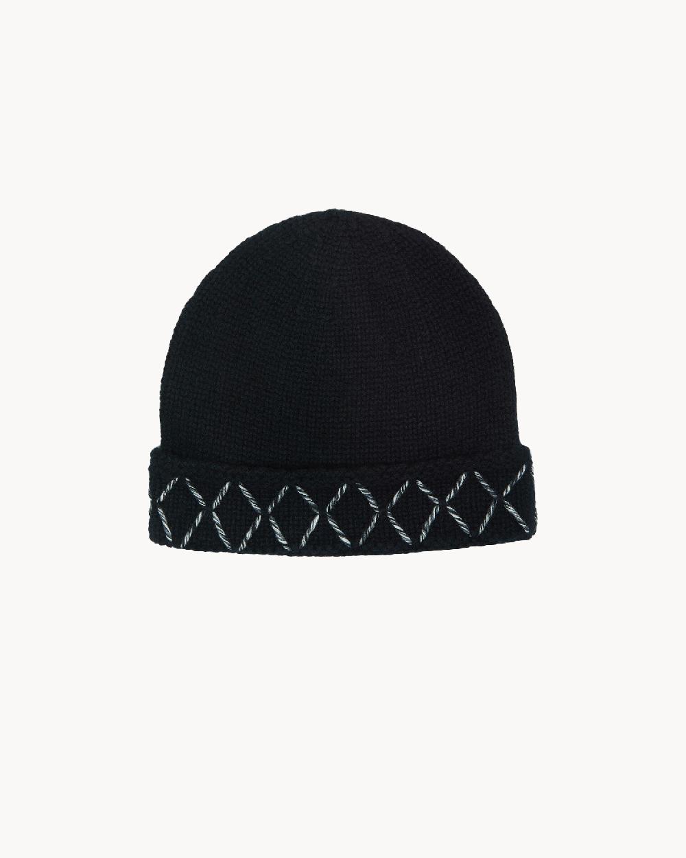 Kujten Bonnet Hassela Bonnet Cachemire Broderies Main