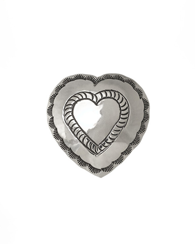 kujten Broche harpo argent Broche coeur en argent massif 925/1000e