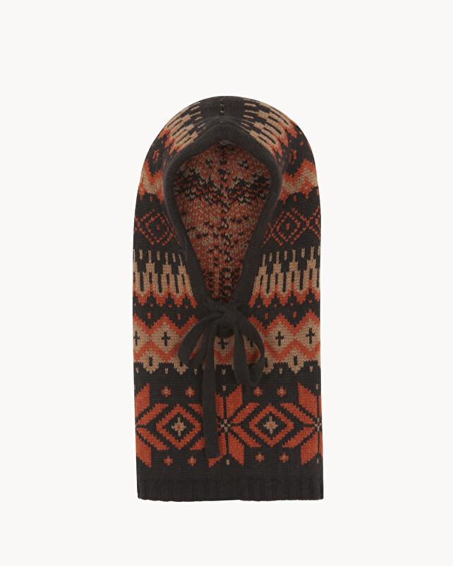 kujten Cagoule sybel jacquard Cagoule Cachemire 6 fils