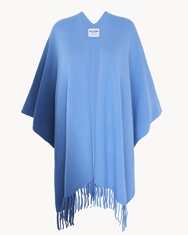 kujten Cape aviva dip dye Cape à Franges Cachemire Femme 2 fils