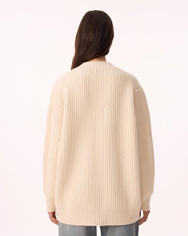 Kujten Cardigan Noah Cardigan Cachemire Col V Oversize 6 Fils