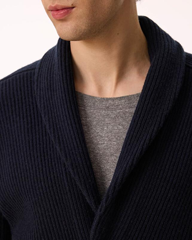 Kujten Cardigan Randi Cardigan Cachemire Col Châle 6 Fils