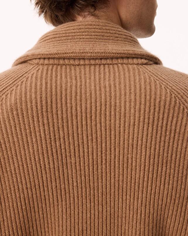 Kujten Cardigan Randi Cardigan Cachemire Col Châle 6 Fils