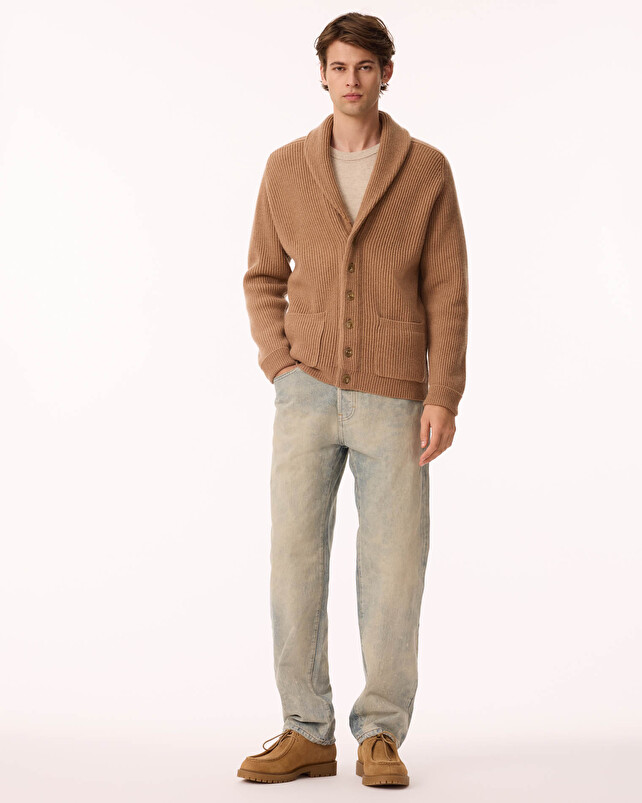 kujten Cardigan randi Cardigan Cachemire Col Châle 6 fils