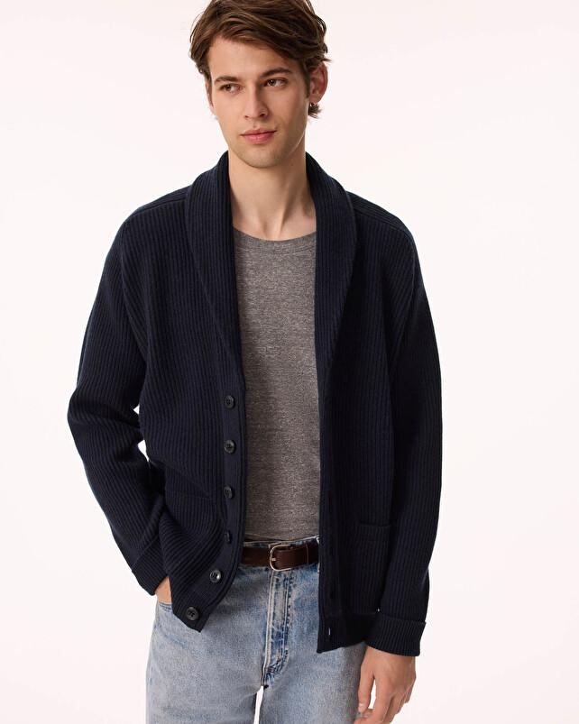 kujten Cardigan randi Cardigan Cachemire Col Châle 6 fils