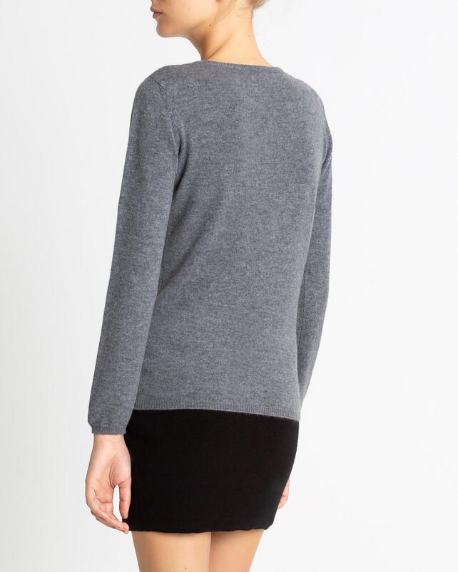 Kujten Cardigan Rebec Cardigan Col Rond Manches Longues Basic