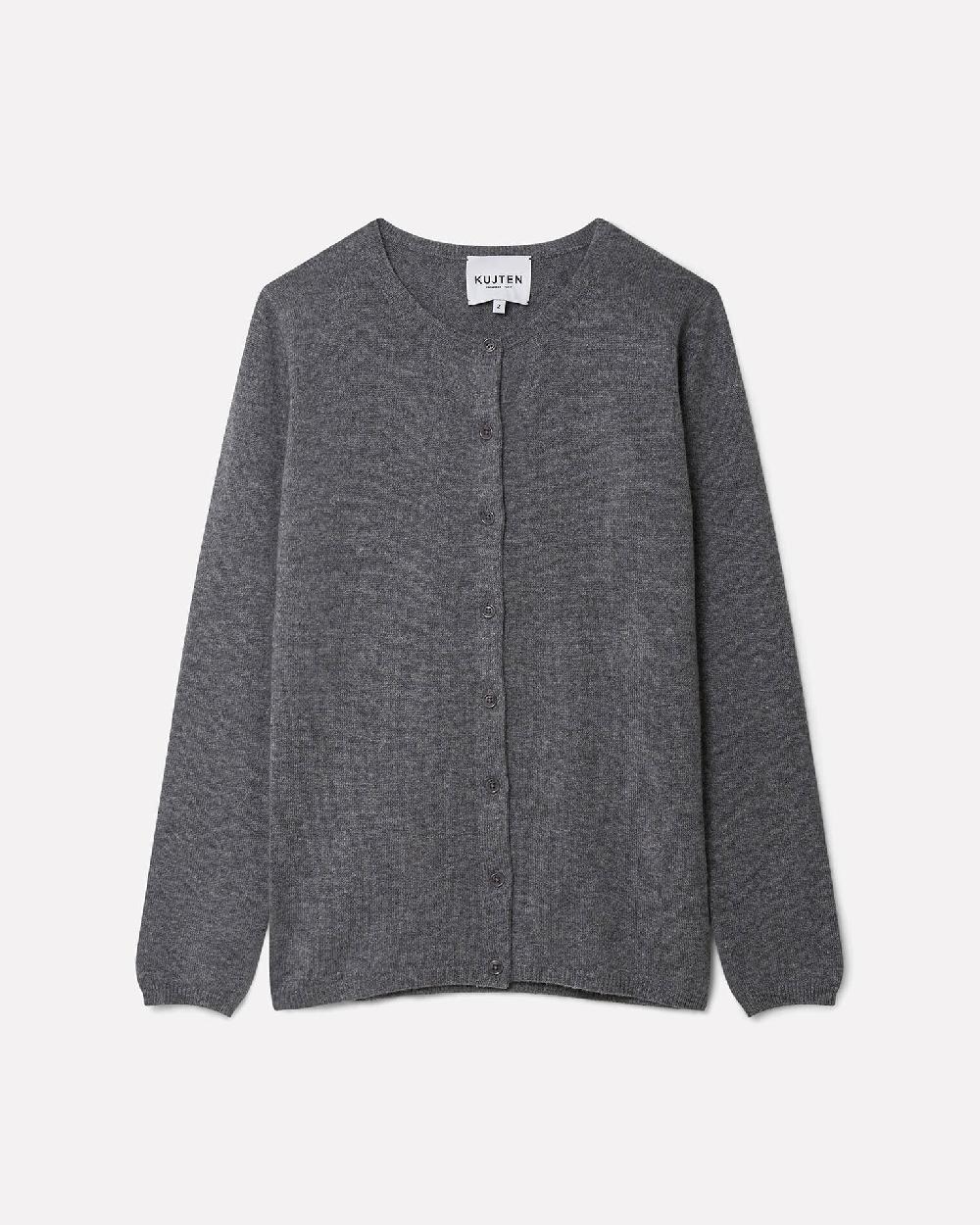 Kujten Cardigan Rebec Cardigan Col Rond Manches Longues Basic