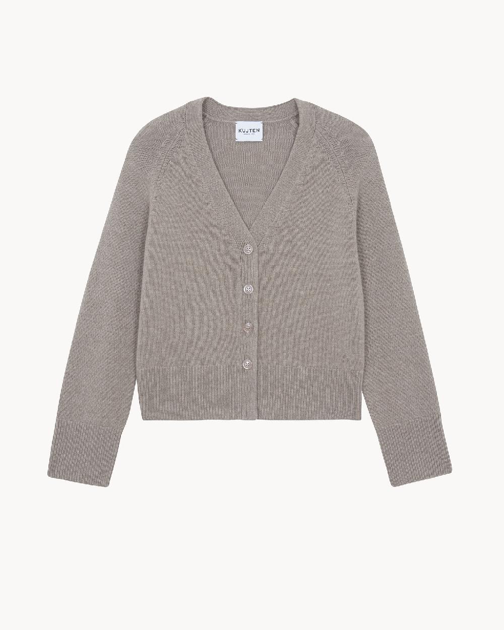Kujten Cardigan Suuki Cardigan Cachemire Femme 4 Fils