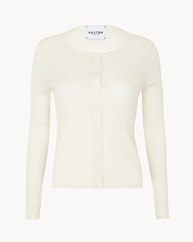 kujten Cardigan thiziri Cardigan Court Cachemire Et Soie 1 fil