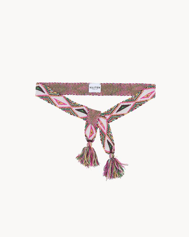 kujten Ceinture afro belt Ceinture Cachemire Multicolore 4 fils