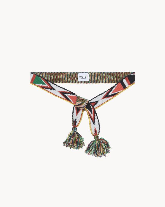 kujten Ceinture masai belt Ceinture Cachemire Multicolore 4 fils