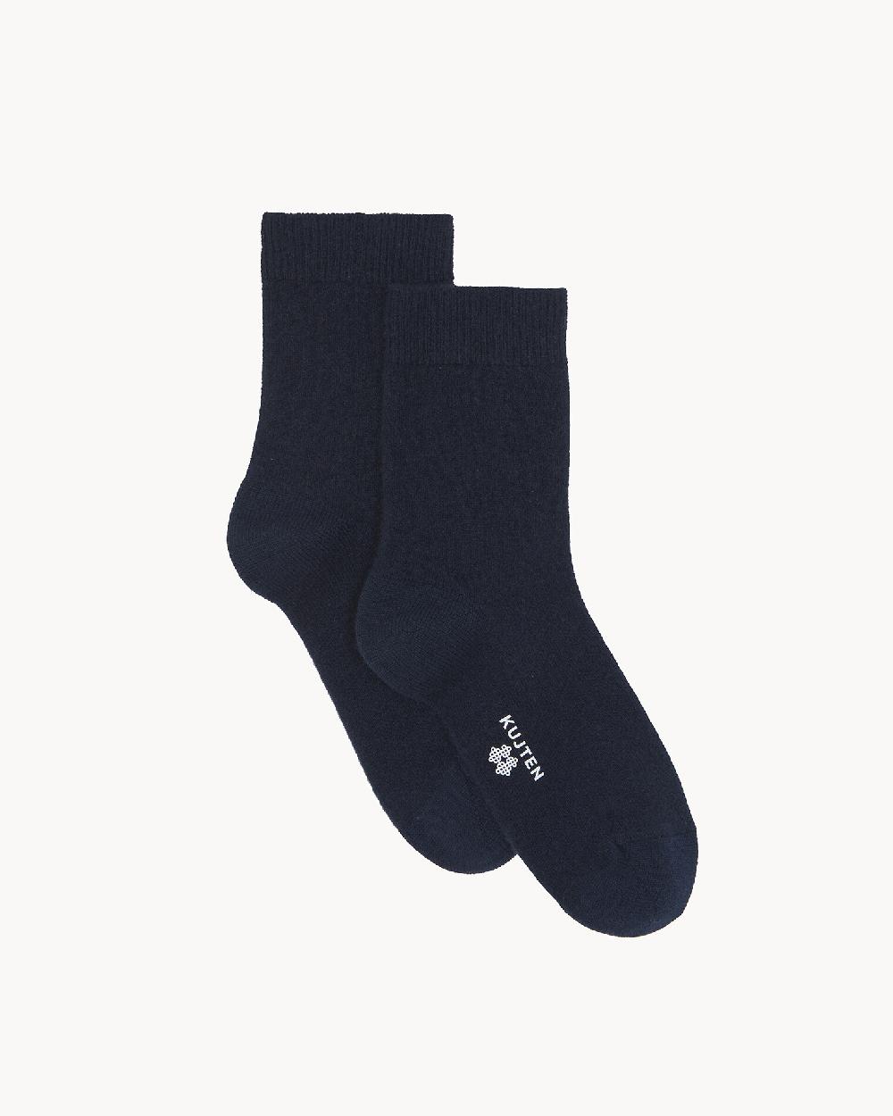 Kujten Chaussettes Logo Socks Chaussettes Courtes Cachemire 2 Fils