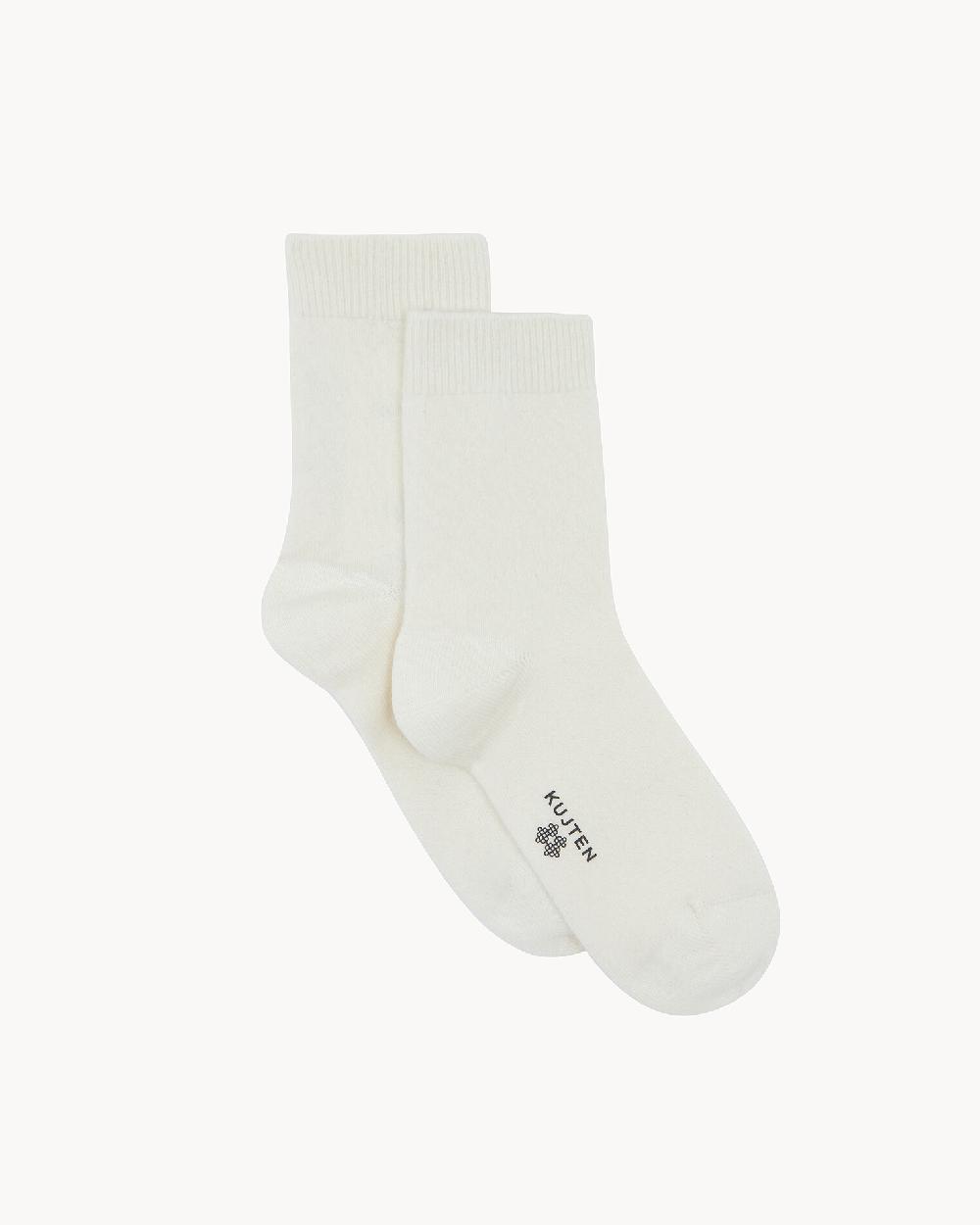 Kujten Chaussettes Logo Socks Chaussettes Courtes Cachemire 2 Fils
