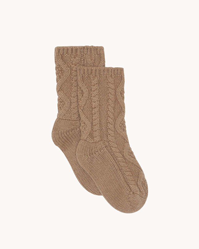 kujten Chaussettes lolly Chaussettes Courtes Cachemire Torsadé 6 fils