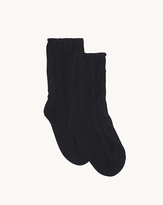 kujten Chaussettes lolly Chaussettes Courtes Cachemire Torsadé 6 fils