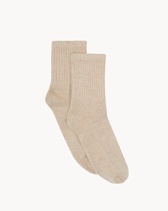 kujten Chaussettes socks Chaussettes Courtes Cachemire Couleur Unie 4 fils