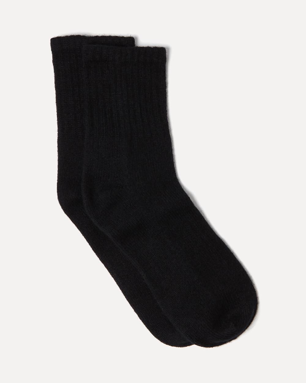 Kujten Chaussettes Socks Chaussettes Courtes Cachemire Couleur Unie 4 Fils