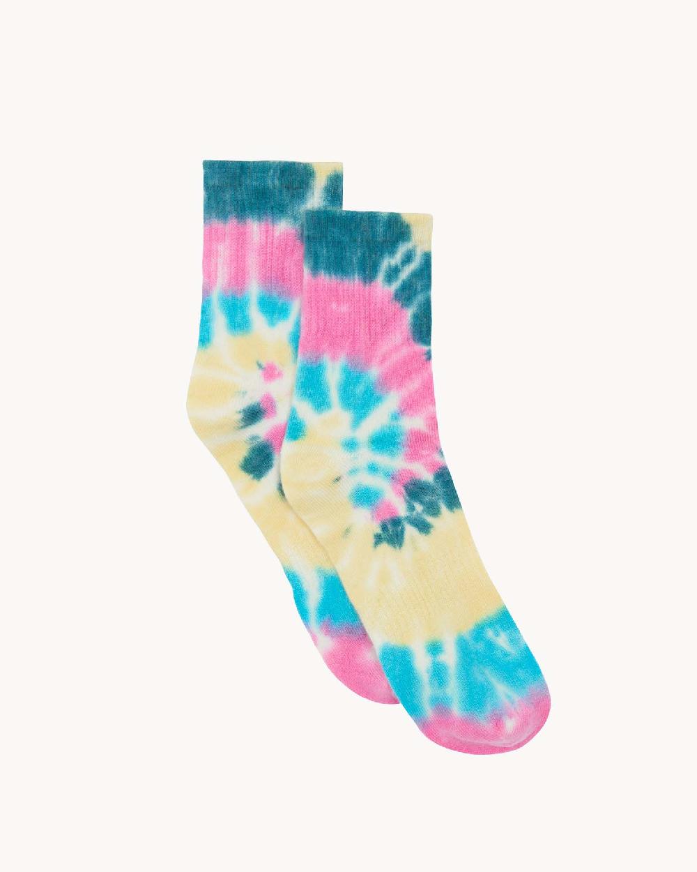 Kujten Chaussettes Stig Rainbow Chaussettes Courtes Cachemire Tie & Dye 4 Fils