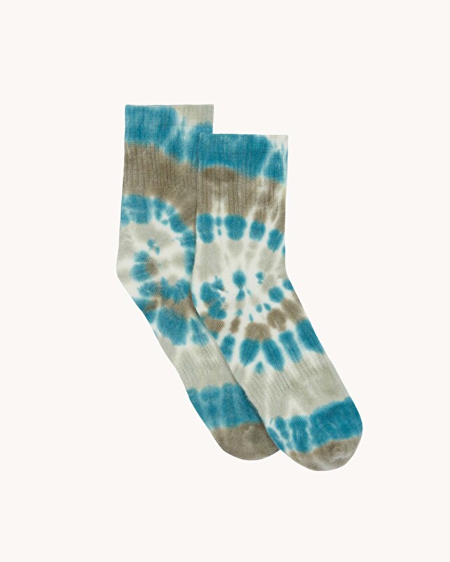 kujten Chaussettes stig rainbow Chaussettes Courtes Cachemire Tie & Dye 4 fils
