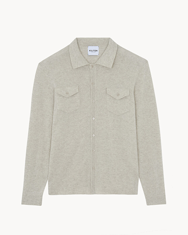 Kujten Chemise Julius Chemise Cachemire Homme Poches Poitrine 2 Fils