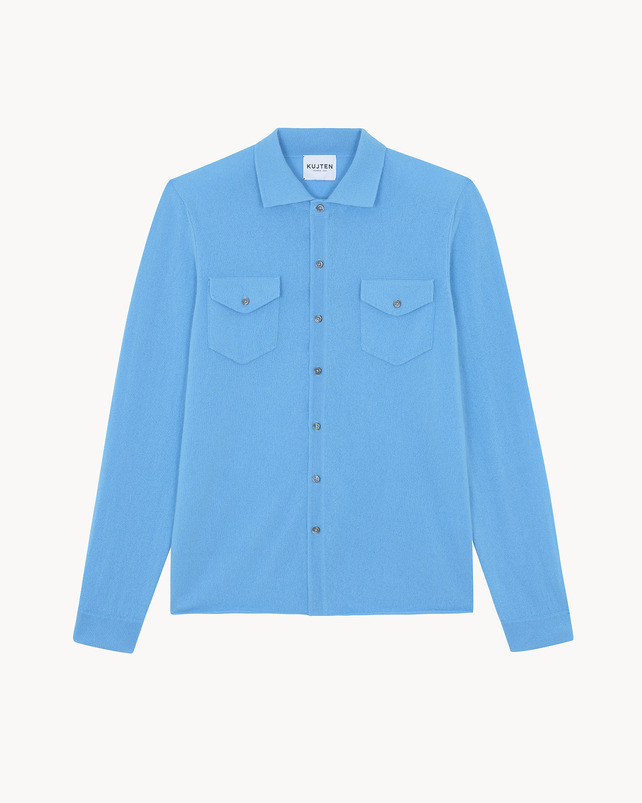 Kujten Chemise Julius Chemise Cachemire Homme Poches Poitrine 2 Fils