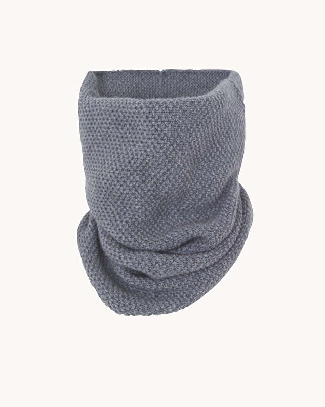 kujten Col moss Col cachemire mixte uni point de riz