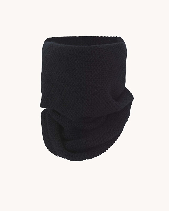 kujten Col moss Col cachemire mixte uni point de riz