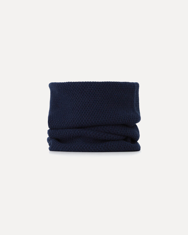 kujten Col moss Col cachemire mixte uni point de riz