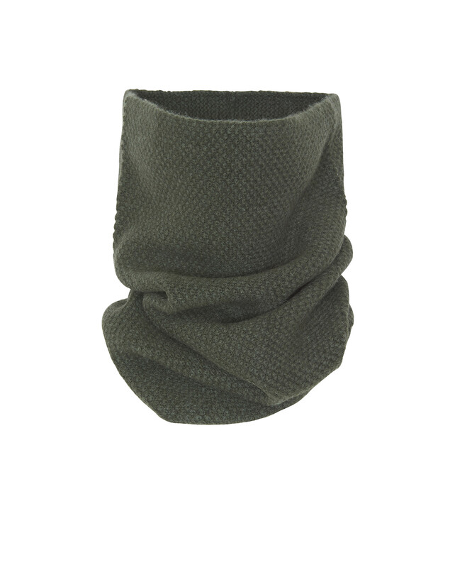 kujten Col moss Col cachemire mixte uni point de riz