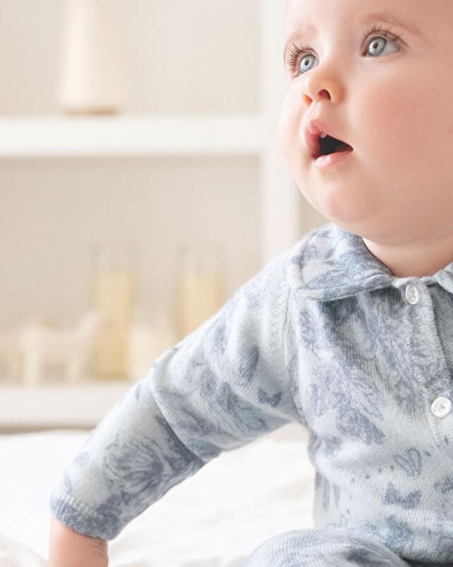 kujten Combinaison jude Combinaison Cachemire Grenouillère Uni Col Imprimée Bébé 2 Fils