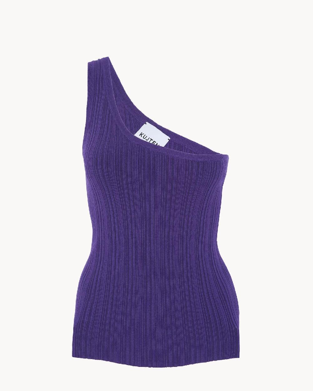 Kujten Débardeur Anggun Débardeur Asymétrique Soie Et Cachemire 1 Fil