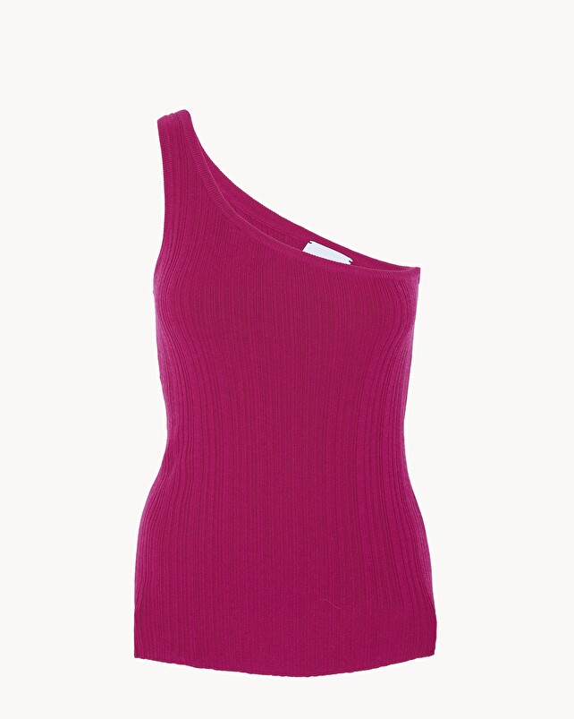 kujten Débardeur anggun Débardeur Asymétrique Soie et Cachemire 1 fil