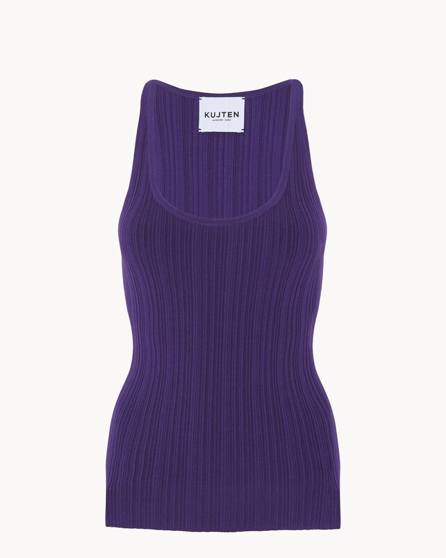 kujten Débardeur new nael Débardeur Effet Plissé Soie et Cachemire 1 fil