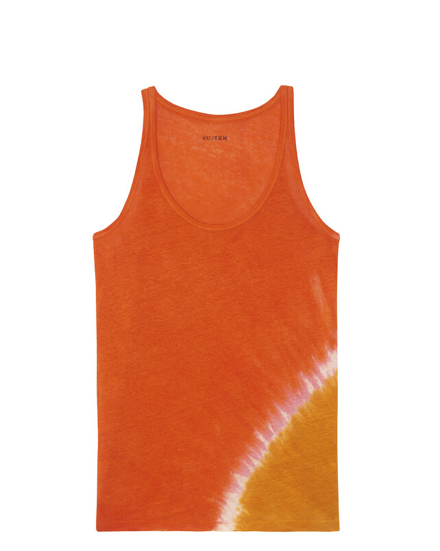 kujten Debardeur soft bicolor Débardeur Lin Tie & Dye