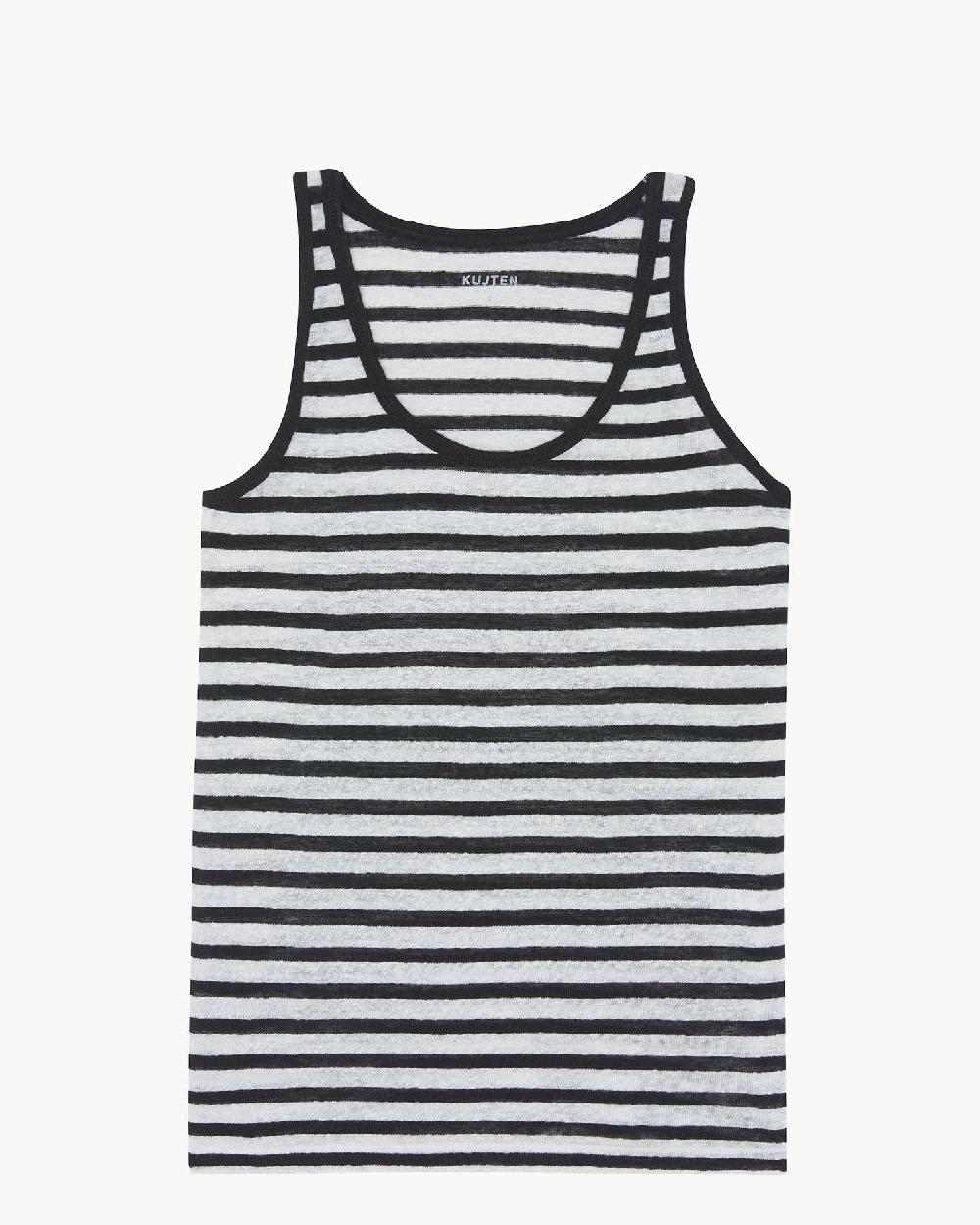 Kujten Débardeur Soft Stripes Débardeur Marinière Rayé Lin