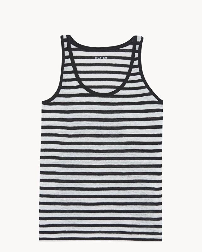 kujten Débardeur soft stripes Débardeur Marinière Rayé Lin
