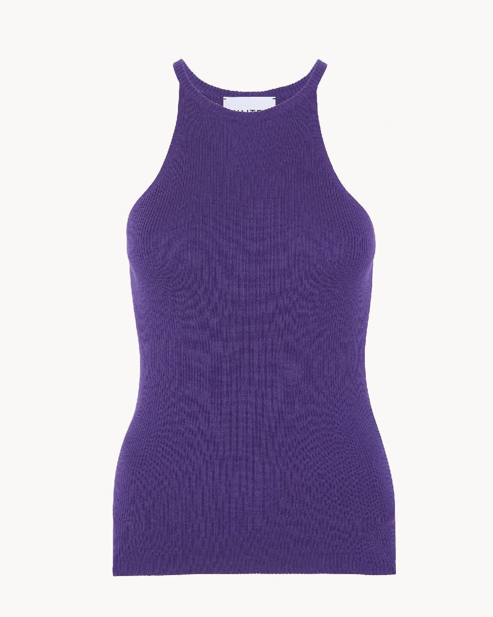 Kujten Débardeur Yael Débardeur Échancré Soie Et Cachemire 1 Fil