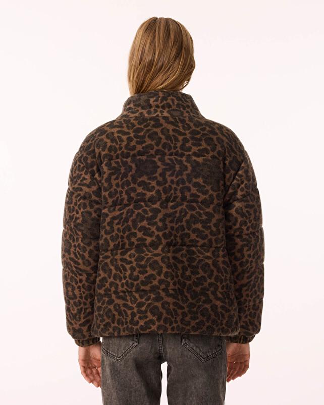 Kujten Doudoune Leo Doudoune Imprimé Leopard Cachemire