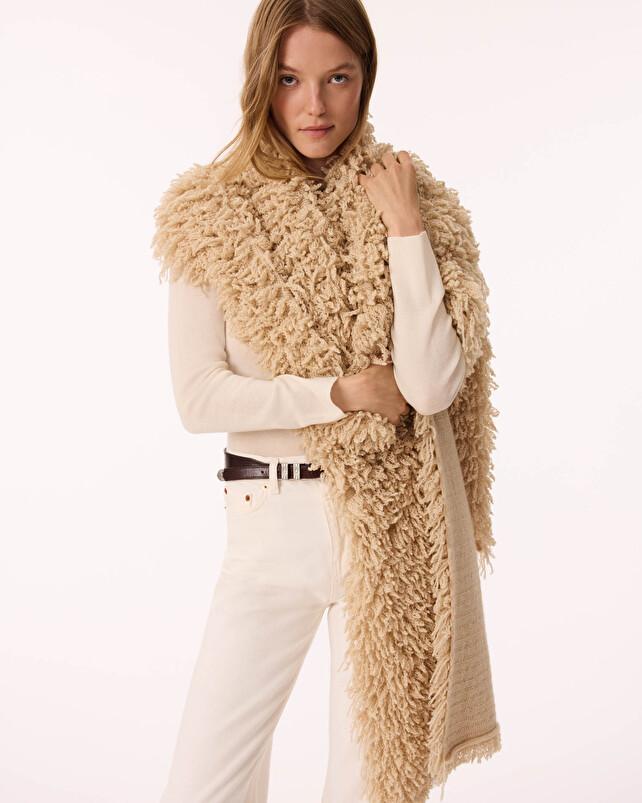 kujten Écharpe almasty Écharpe Cachemire Effet Fourrure kujten Écharpe almasty Écharpe Cachemire Effet Fourrure