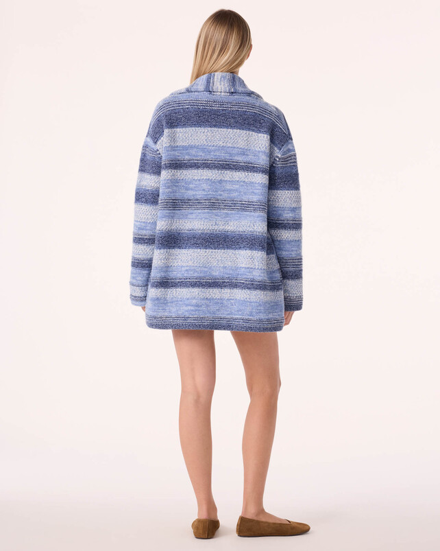 Kujten Gilet Denimo Gilet Cachemire Col Châle 6 Fils