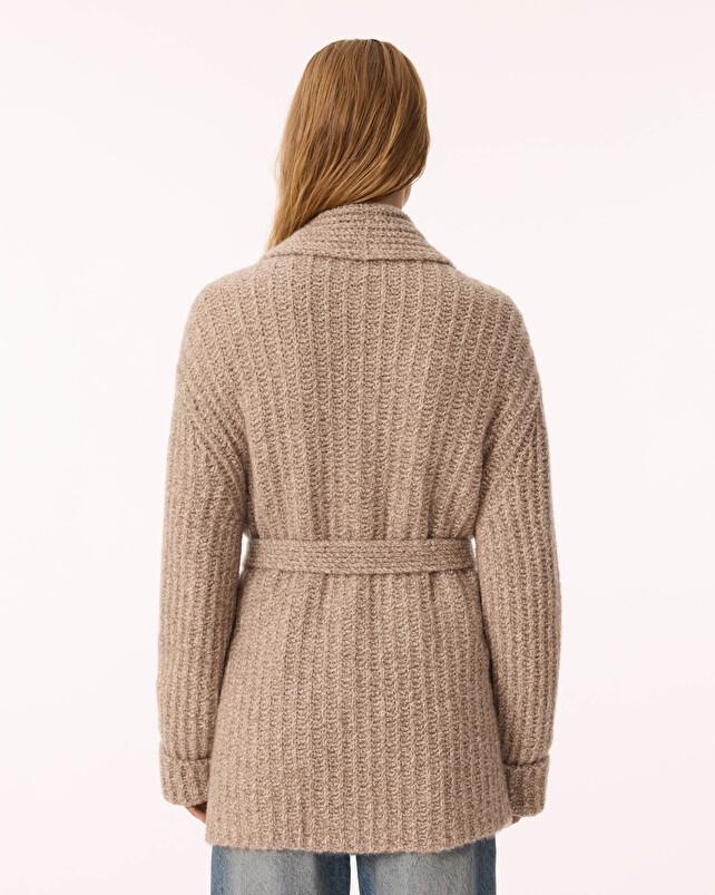 Kujten Gilet Jalil Bouclette Gilet Long Cachemire 4 Fils