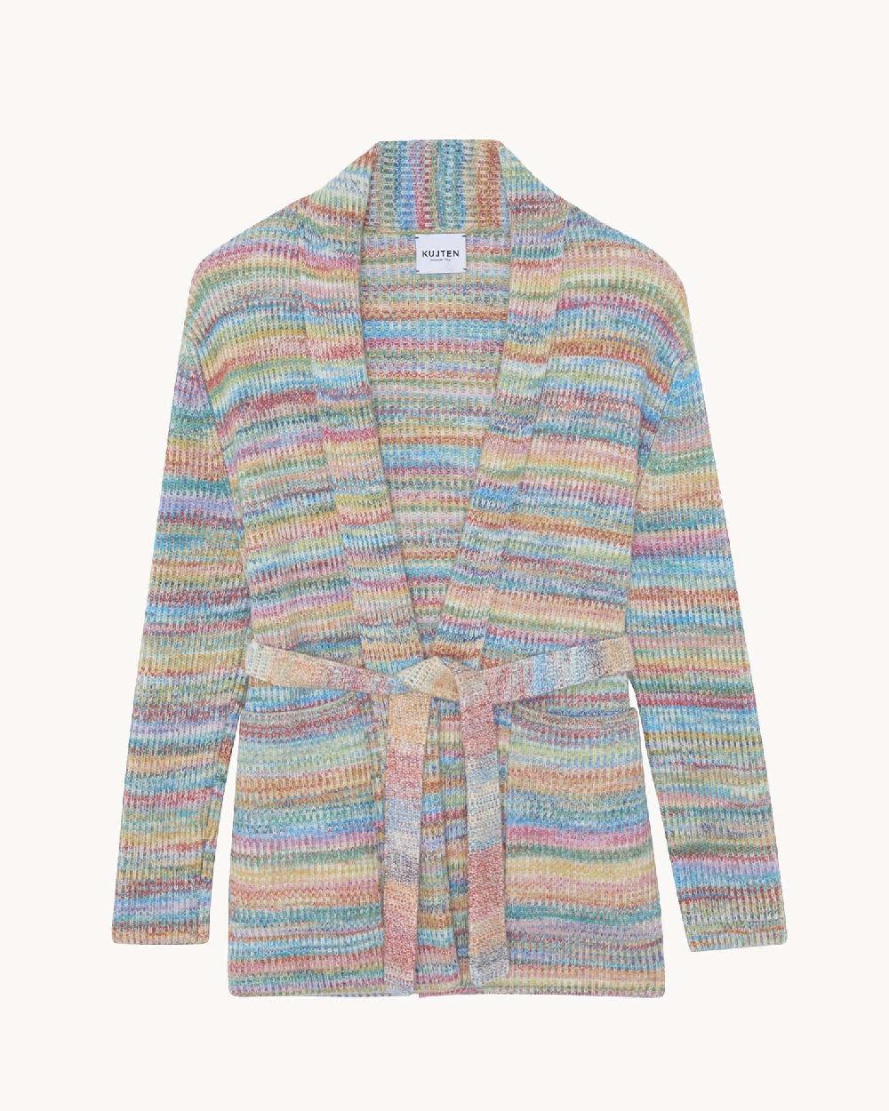 Kujten Gilet Jalil Gilet Long Cachemire Manches Longues 4 Fils