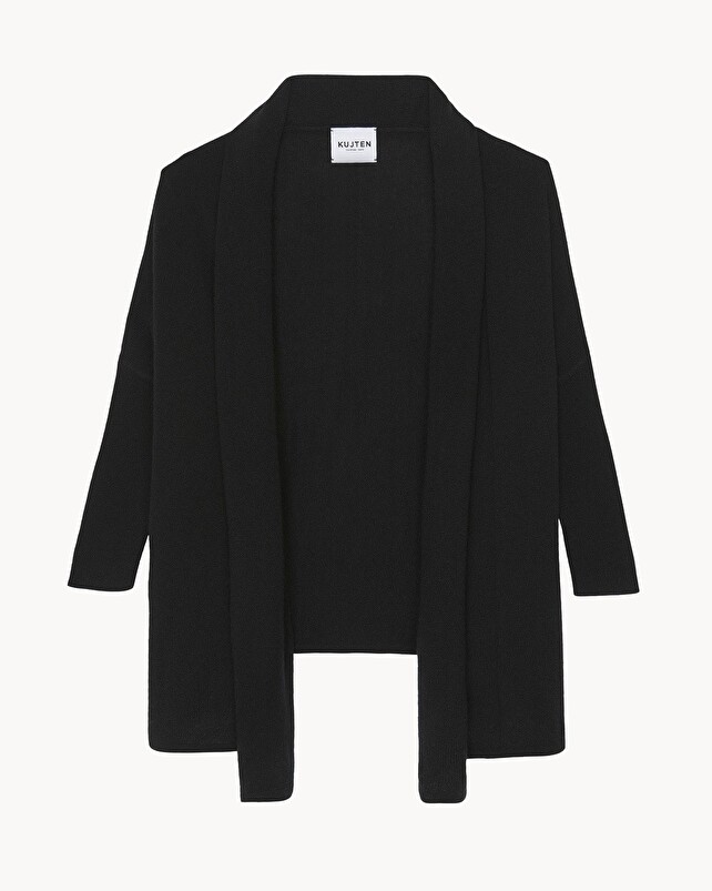 kujten Gilet louka Gilet Cachemire Femme Col Châle 2 fils