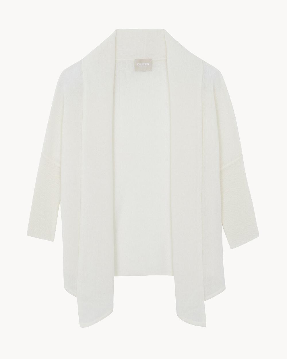 Kujten Gilet Louka Gilet Cachemire Femme Col Châle 2 Fils