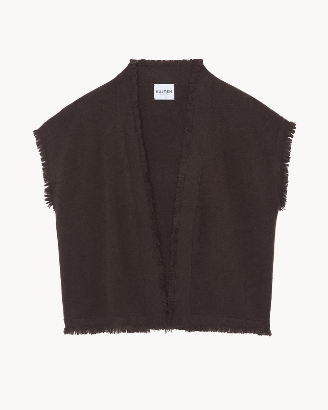 Kujten Gilet Nessa Gilet Cachemire Sans Manches 4 Fils