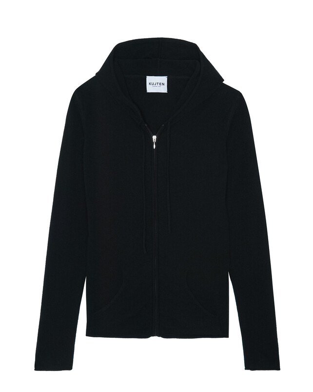 kujten Gilet racing Gilet cachemire col rond zippé à capuche