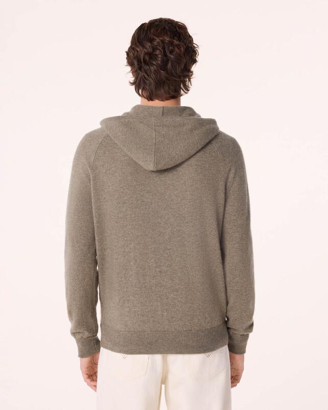 kujten Gilet rony Gilet Cachemire à Capuche Zippé Homme 2 fils